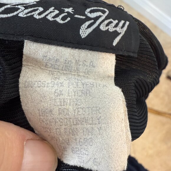 Vintage Slip Dress Gown Formal Goth Black Silver Shimmer Retro Holiday Small - Picture 8 of 9